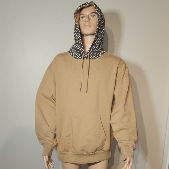 Boss Beige Sweatshirt with Patterned Hood - Picture 1 of 9